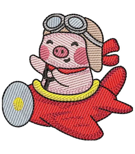 Matriz de Bordado Porco Piloto
